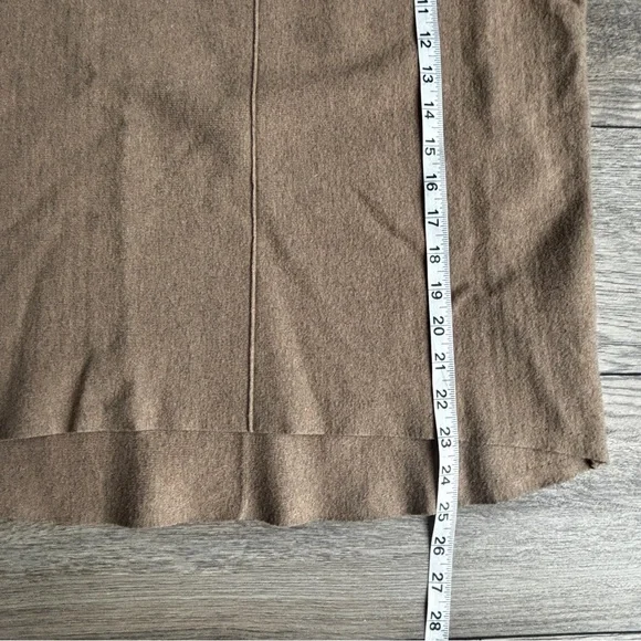 Women’s Quince Eco-Knit Milano Stitch Pullover Hoodie Sweater Taupe Brown Sz M - Picture 6 of 10